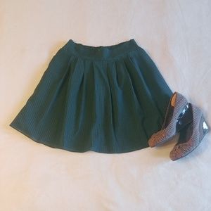 A new day Plaid Emerald Green Skirt - size xs